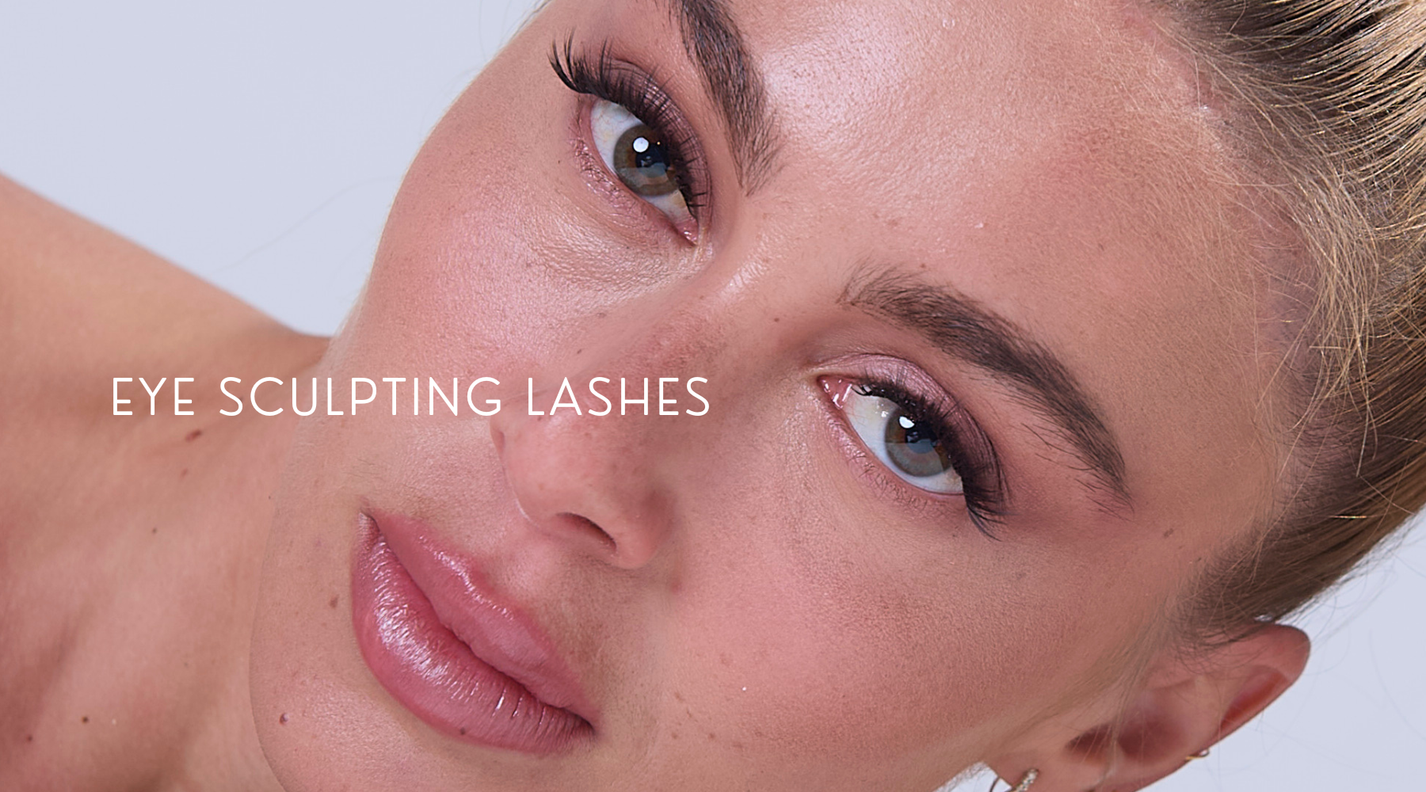 Major Lift lashes enhancing a downturned eye shape with upward lift.