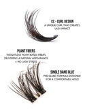 AU NATURAL - NATURAL LOVERS FAVORITE Up to 7 days per set · 4 sets per box · No glue required