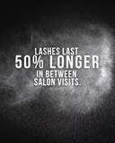 Close-up of Jetzi lash cleanser designed for 7-day wear maintenance