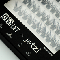 Jetzi Major Lift L-curl lash with K-Band technology for lifted cat-eye effect